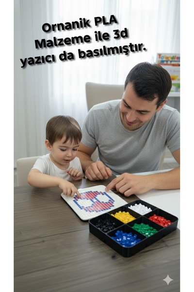 Akgün's Pixel Art Puzzle Kutusu - Eğitici ve Zeka Geliştirici Oyun Seti (3d b...