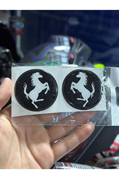 Palas Motor MOTOSİKLET REFLEKTÖR STİCKERI YUVARLAK FERRRARİİ ATI ETİKETİ / Sİ...