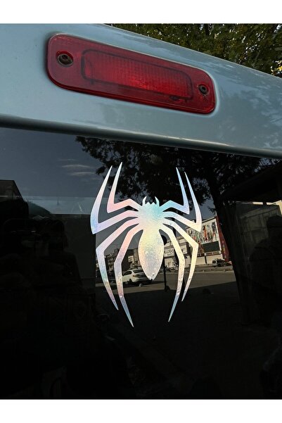 Mavera Stickers Örümcek Spider Hologram Sticker 12x9cm Araba-Kask-Motor-Lapto...