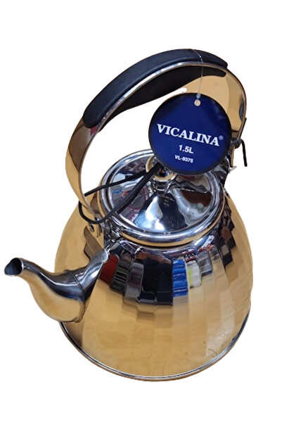 MOHAMED Tea Kettle VL-9375 Vicalina SILVER 1.5L with Handle