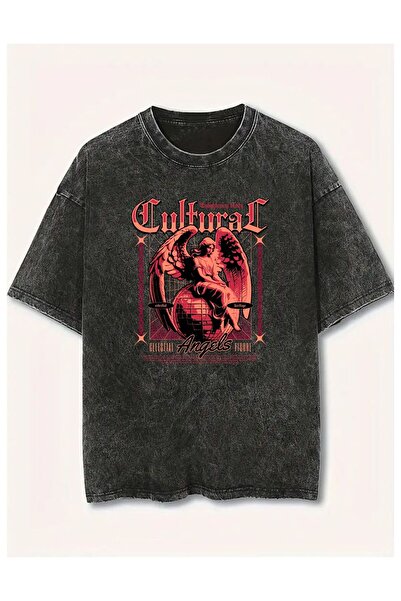 Weekeep Printed Unisex Vintage Washed T-Shirt