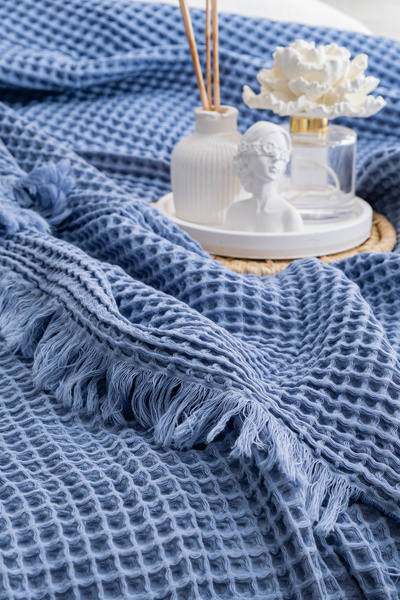 YASEMİNİNEVİ Waffle/Duo Size(220X250) Bedspread