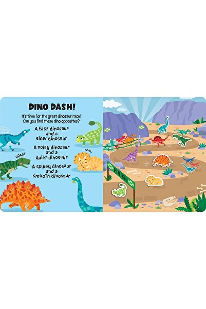 Gemini Easy Peely Dinosaurs Reusable Sticker Book - Peel, Stick, Play!