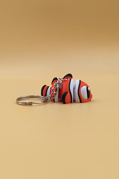 Rodopiva Cute Fish Movable Keychain Bag Ornament Charm