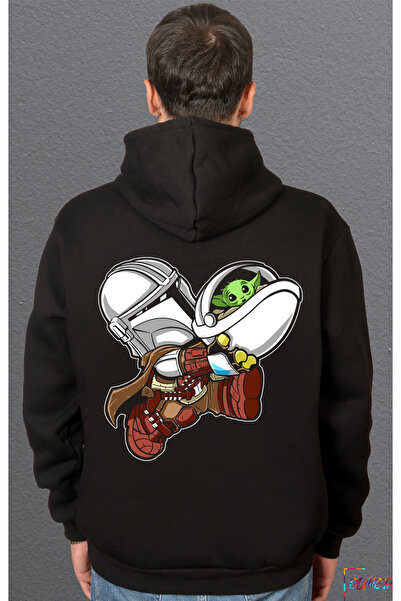 Bumeta هوديي بيبي يودا فايبر سترات فضائية للجنسين بغطاء رأس