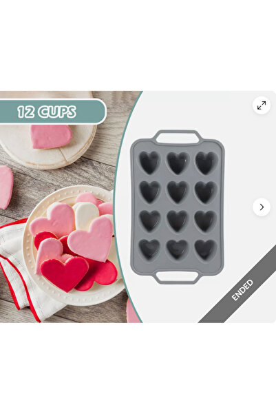 LILY Silicone mold for baking cakes and muffins, heart model