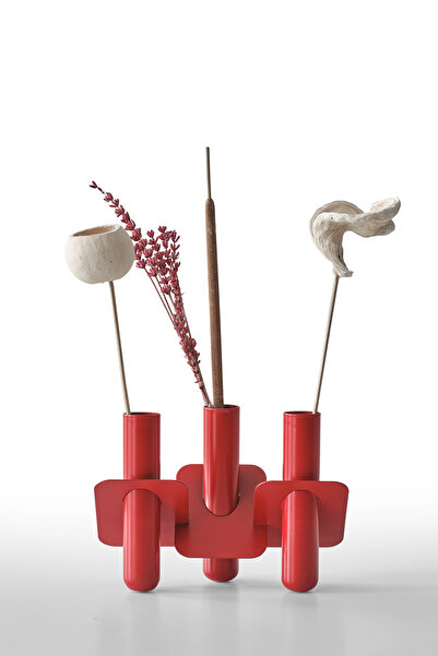 Aymetsan Metal Otomotiv Sanayi Dekoratif Metal Biblo , 3lü Metal Şamdan, Mode...