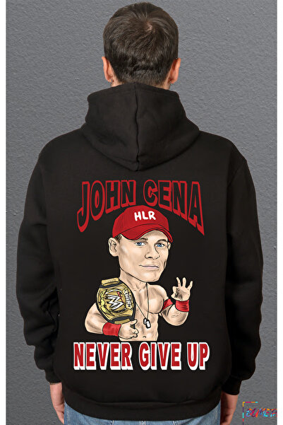 Bumeta Never Give Up John Cena cu imprimeu Swee tricou Hanorac unisex cu glugă