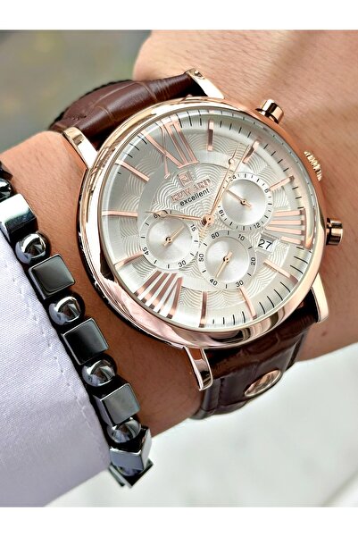 Reward Kahverengi Deri Kordon Roma Rakamlı Orjinal Kilit Fonksiyonlu Erkek Ko...