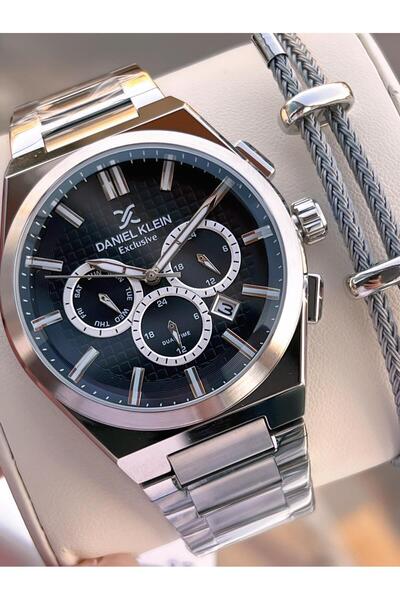 Daniel Klein ساعة يد رجالية بتصميم إيطالي مقاومة للماء مع هدية وضمان لمدة عام...