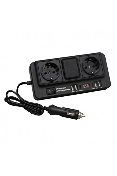ElectroAZ Car Power Inverter 500W - 12/24V DC to 2 x 220V AC with 4 x USB 3.1 and 2 x Type C