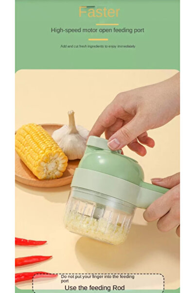 Amir 4 in 1 Electric Food Chopper Green