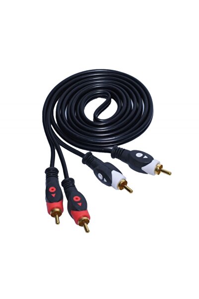 ElectroAZ 2RCA Αρσενικό - Καλώδιο 2RCA Αρσενικό, Κόκκινο/Μαύρο 1.5m Q