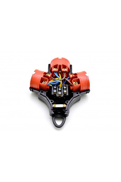 ElectroAZ Rubber Y Extension Head with 3 Schuko Places