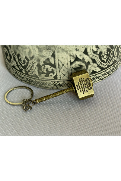 anahtarlık evreni Marvel Thor Mjolnir Metal Anahtarlık – Döner Başlıklı Çanta Süsü | 3 Renk