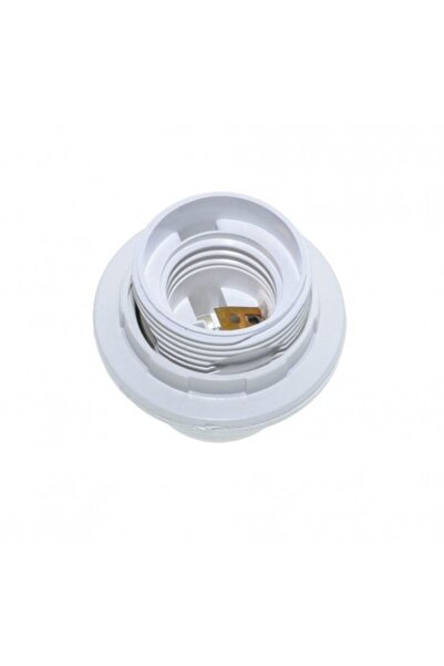 ElectroAZ White E27 Lampholder with Skirt