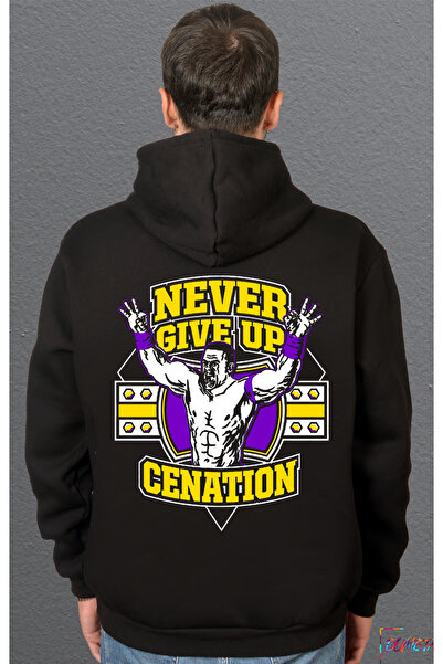 Bumeta Hanorac unisex cu glugă John Cena Never Give Up Motivational Swee tricou