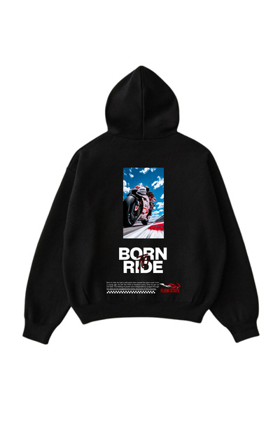The Flowstate BORN TO RIDE SWEATSHIRT/HODIE, MOTORCU HODIE, TASARIM SWEATSHIRT