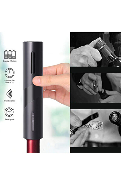 LILY Electric corkscrew set and seal cutting accessory BLACK