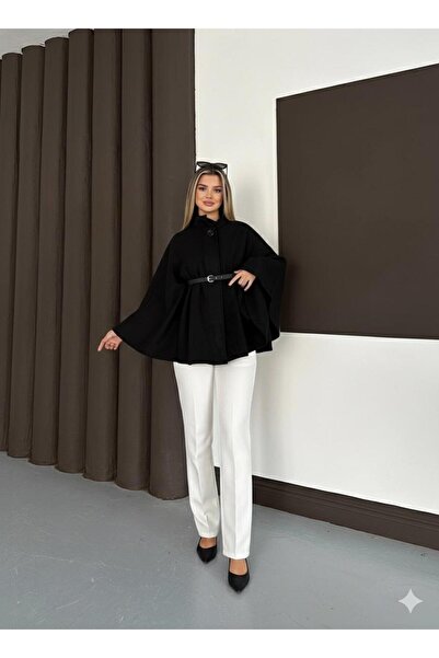 AXXAN Women's Poncho Oversized Jacket Belted Poncho