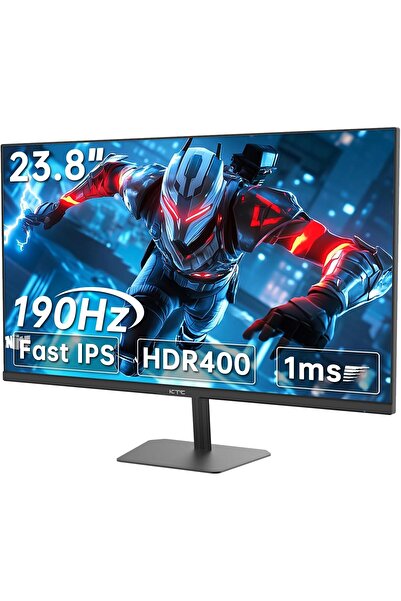 KTC شاشة ألعاب مقاس 24 بوصة، IPS سريعة، 190/180 هرتز، FHD 1080p، HDR400، 133% sRGB، 1 مللي ثانية