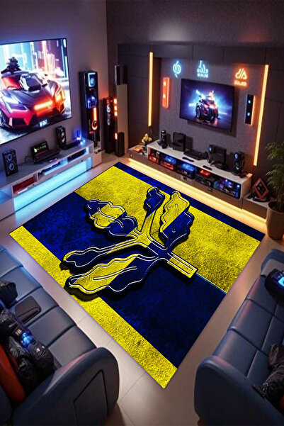 Reyhani Taraftar-3 Desenli Kaymaz Taban Makinede Yıkanabilir Gaming Oyuncu Ga...