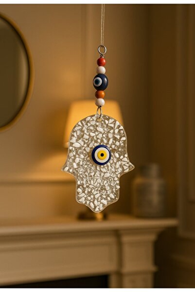 ATAGİFT HEDİYELİK El Yapımı Cam Mozaik Fatma Ana Eli Nazar Boncuğu – Ev Dekor...