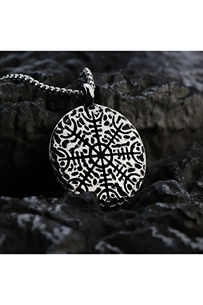 Viking Norse Mythology Valknut Design S+ Quality 316L Stainless Tarnish Free Steel Necklace