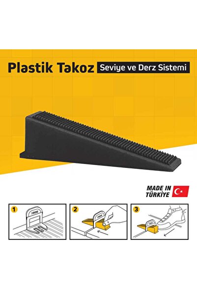 SGS SGS6167 DERZ SEVİYE TESPİT KLİPS TAKOZU (PK/100 ADET) SİYAH