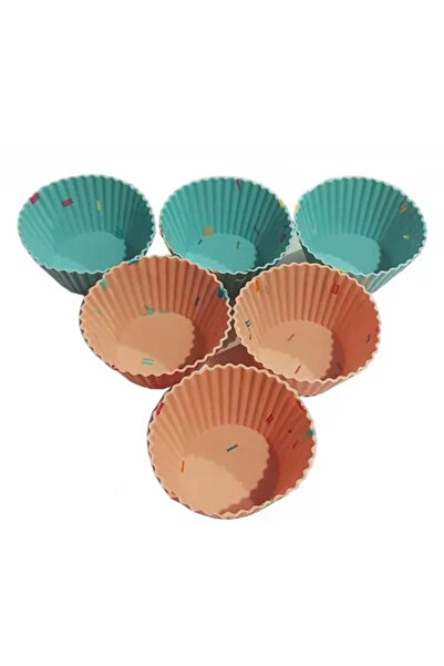 LILY Set of 6 silicone molds for cakes and cupcakes with confetti print