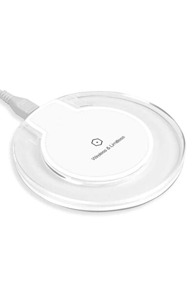 ElectroAZ Încărcător de telefon wireless, rotund, plexiglas, transparent