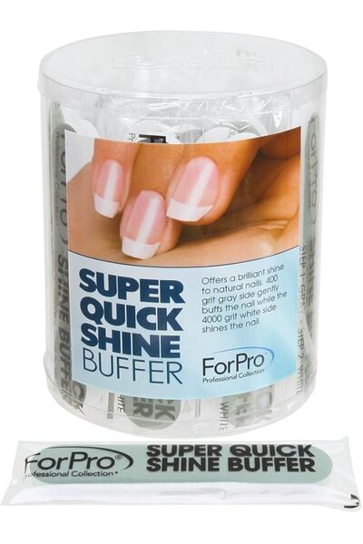 genernic ForPro Super Quick Shine Double-Sided Nail Buffer (Green 400 / White...