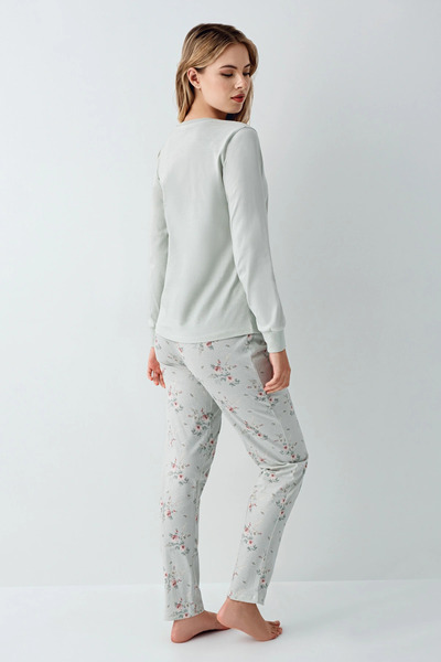 ALFA AKSESUAR 03 Rolypoly 3703-S Women's Long Sleeve Pajama Set