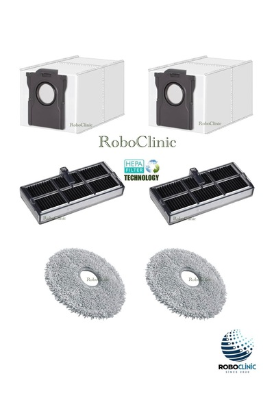 Roboclinic أكياس غبار بديلة متوافقة مع مكنسة Dreame L10s Ultra Gen 2 الروبوتي...