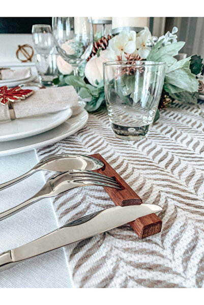 inwood منظم أدوات المائدة الخشبي المكون من 4 قطع