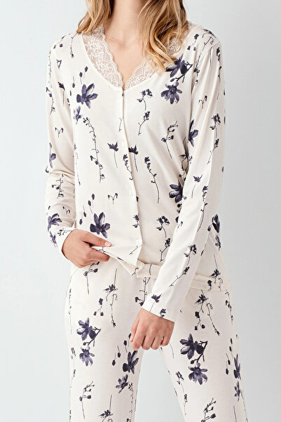 ALFA AKSESUAR 03 Arnetta 3410-S Women's Long Sleeve Pajama Set