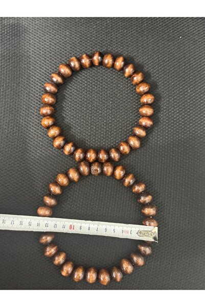 opsiyonel Ahşap boncuklu halka çanta sapı