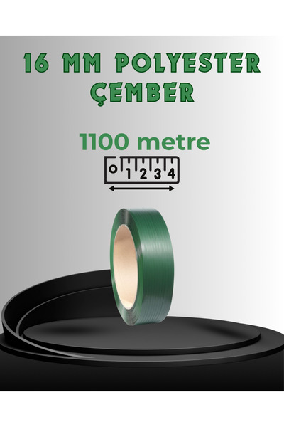 Dalpak Ambalaj 16 mm Yeşil Polyester ( Pet ) Çember 1100 Metre