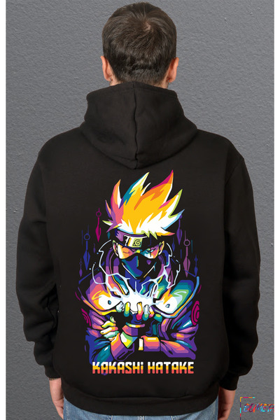 Bumeta Hanorac Naruto Anime Kakashi Warrior Korea Swea tricou unisex cu glugă