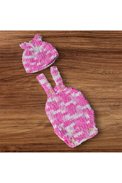 Cici Kızlar Toys %100 Organik Pamuklu El Emeği Puffy Kız Bebek Salopet & Bere...