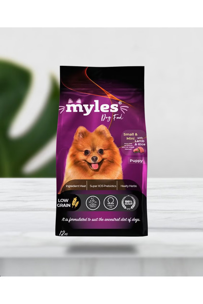 Myles Yavru Köpek Maması Kuzu Etli Mini Irk Köpek Maması 12 kg