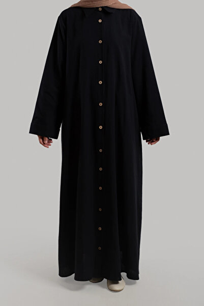 Lemaye Φόρεμα Λινό Πουκάμισο - Μαύρο