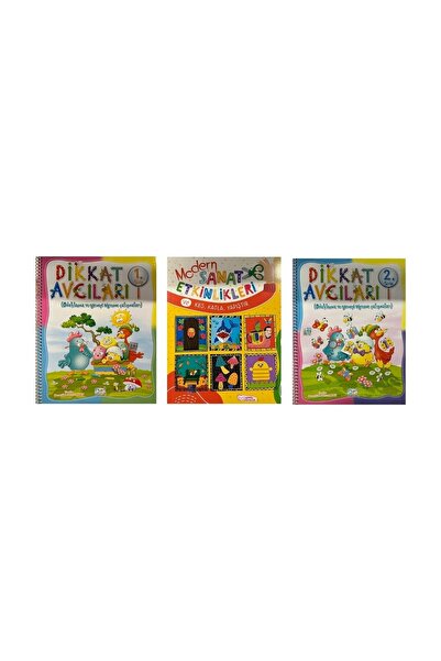Uçanbalık Yayıncılık Okul Öncesi Sanat Etkilikleri & Dikkat Etkinlikleri -3 K...