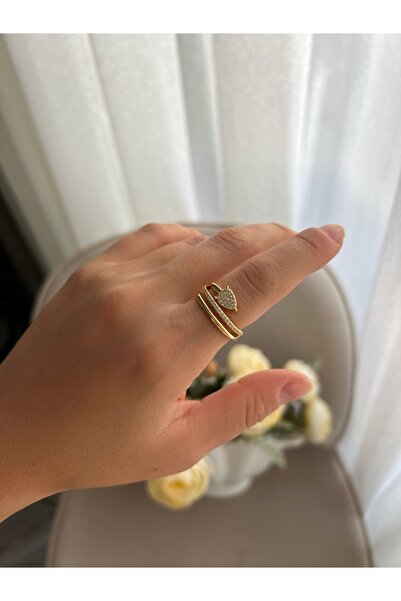 ToffyStore خاتم VIP غير متماثل مرصع بالأحجار الكريمة