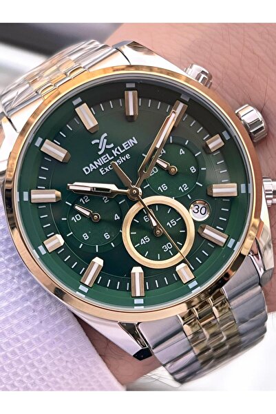 Daniel Klein Men's Wristwatch Rlx.1 with Stopwatch Dial Italian Design Bracelet Gift Warranty