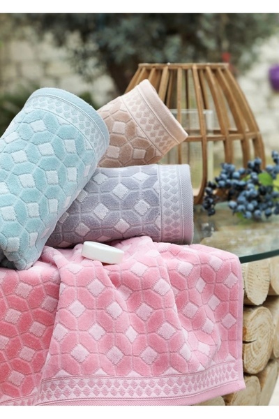 Özdilek Decora Set of 4 Hand and Face Towels (50x90cm)