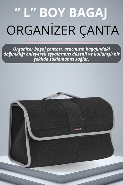 Guerrino حقيبة أمتعة السيارة كبيرة الحجم مصنوعة من قماش الفيلكرو |   منظم داخ...
