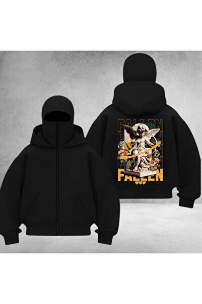 Weekeep Унисекс кардиган с печат на гърба