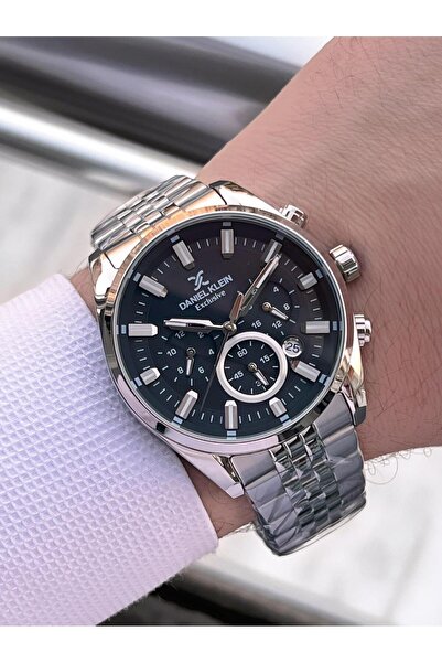 Daniel Klein Men's Wristwatch Rlx.2 with Stopwatch Dial Italian Design Bracelet Gift Warranty