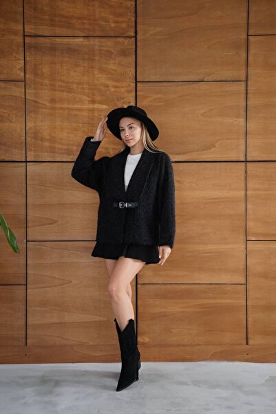 ALVOR Women's Belted Lined Felt Jacket Coat